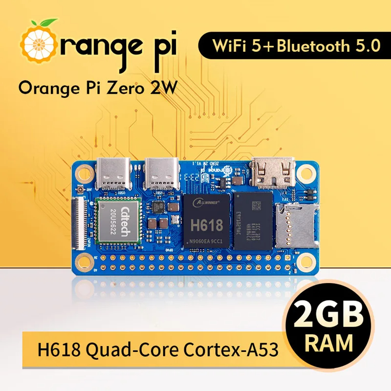 Pi Zero W Board - Orange Pi Zero 2 W 2GB