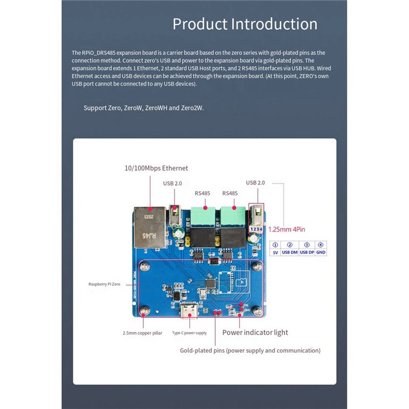 FEDI-Rpi0-DRS485 Dual RS485 Ex - Pi Zero W Board review and price