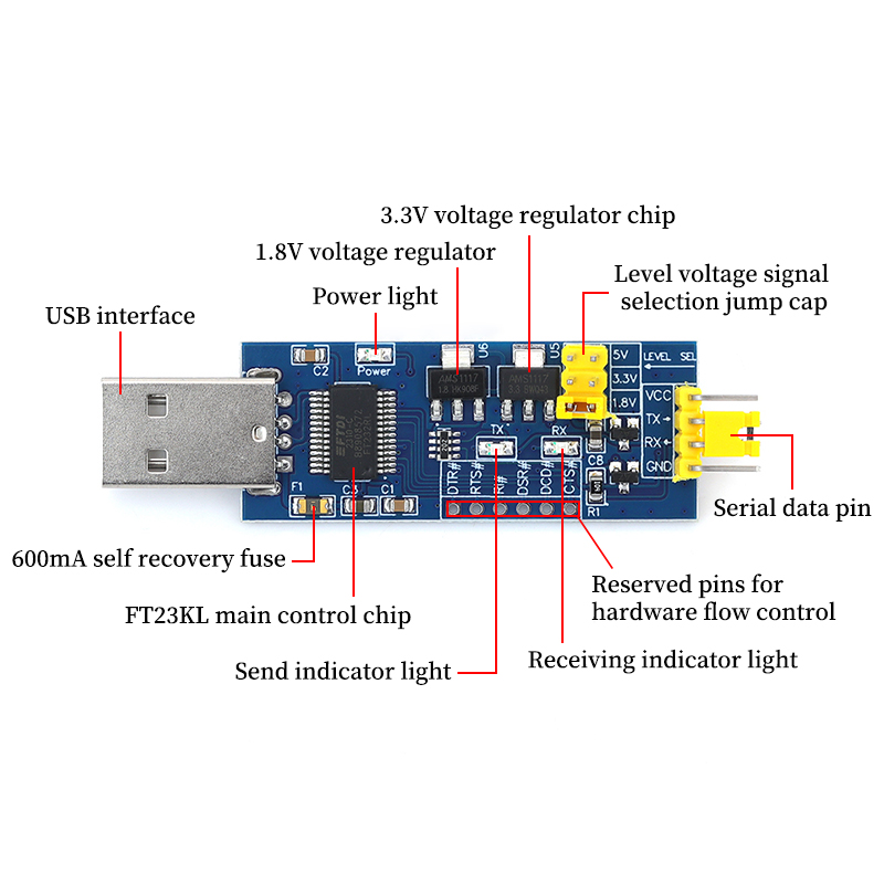 1/5/10Pcs FT232RL USB To TTL C - Level Shifter 3.3V review and price