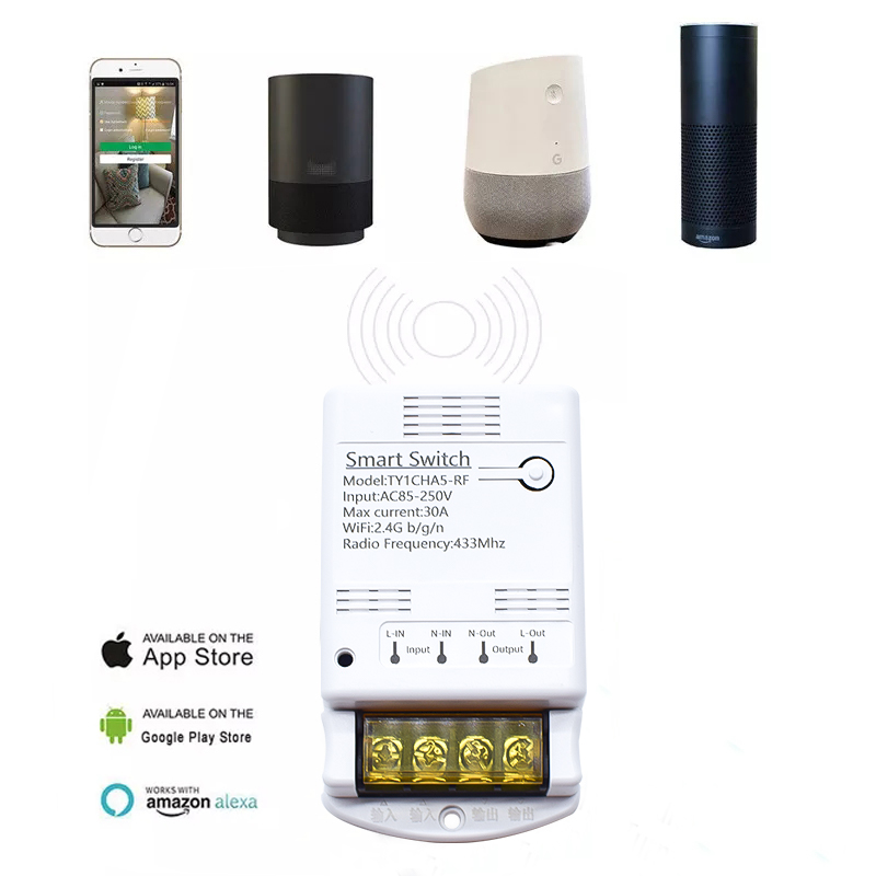 Wifi 30A Relay Module 85-250V  - Home Automation Ideas review and price