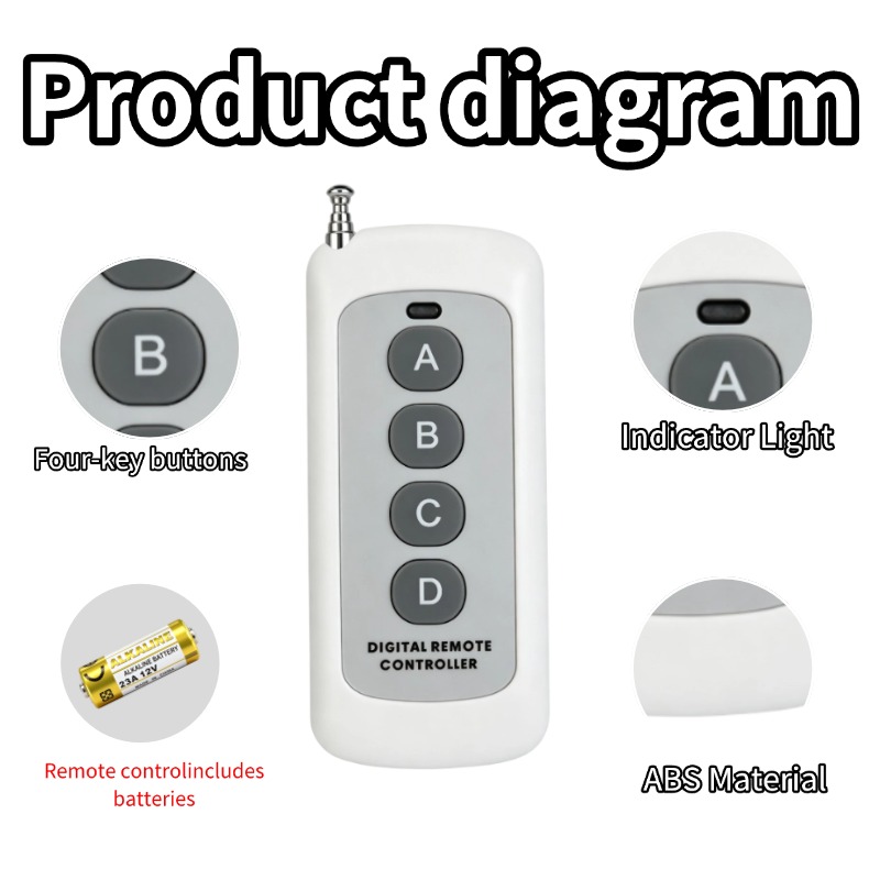 433 MHz AC 110V 220V 4CH RF Re - 433Mhz Receiver Module review and price