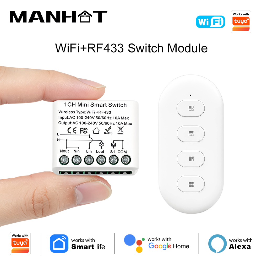 WiFi RF Wireless Smart Light S - 433Mhz Receiver Module review and price