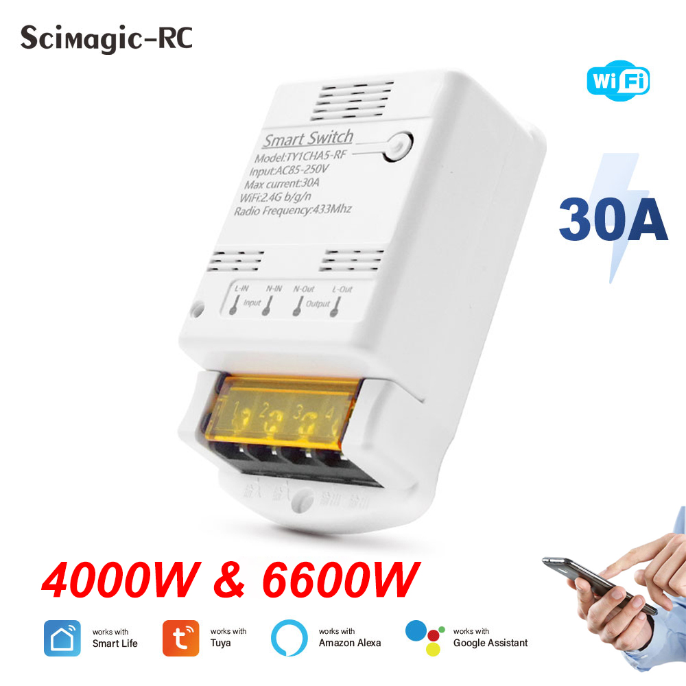 Wifi 30A 6600W 4000W Tuya Smar - Home Automation Ideas review and price