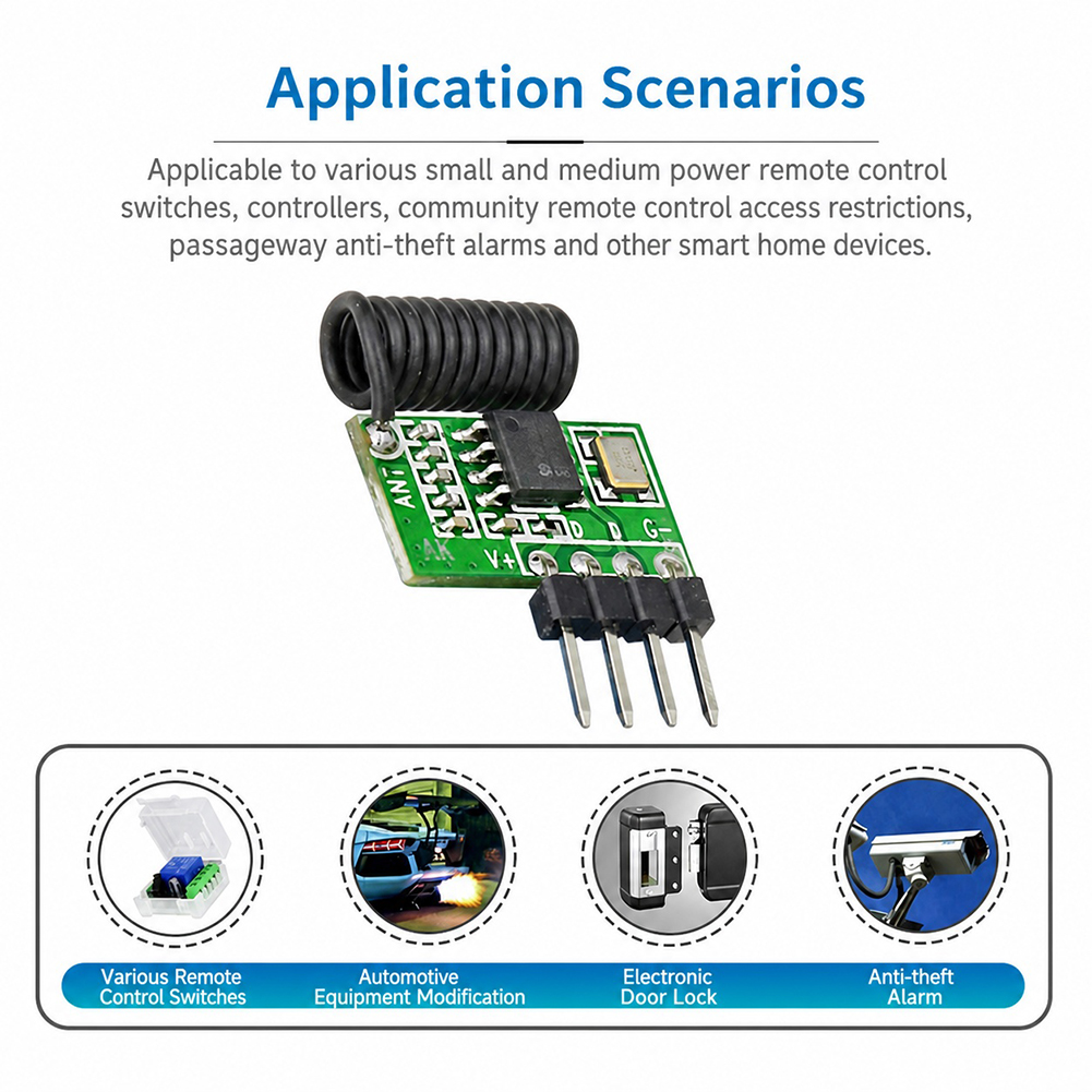 315MHz/433MHz Superheterodyne  - 433Mhz Receiver Module review and price