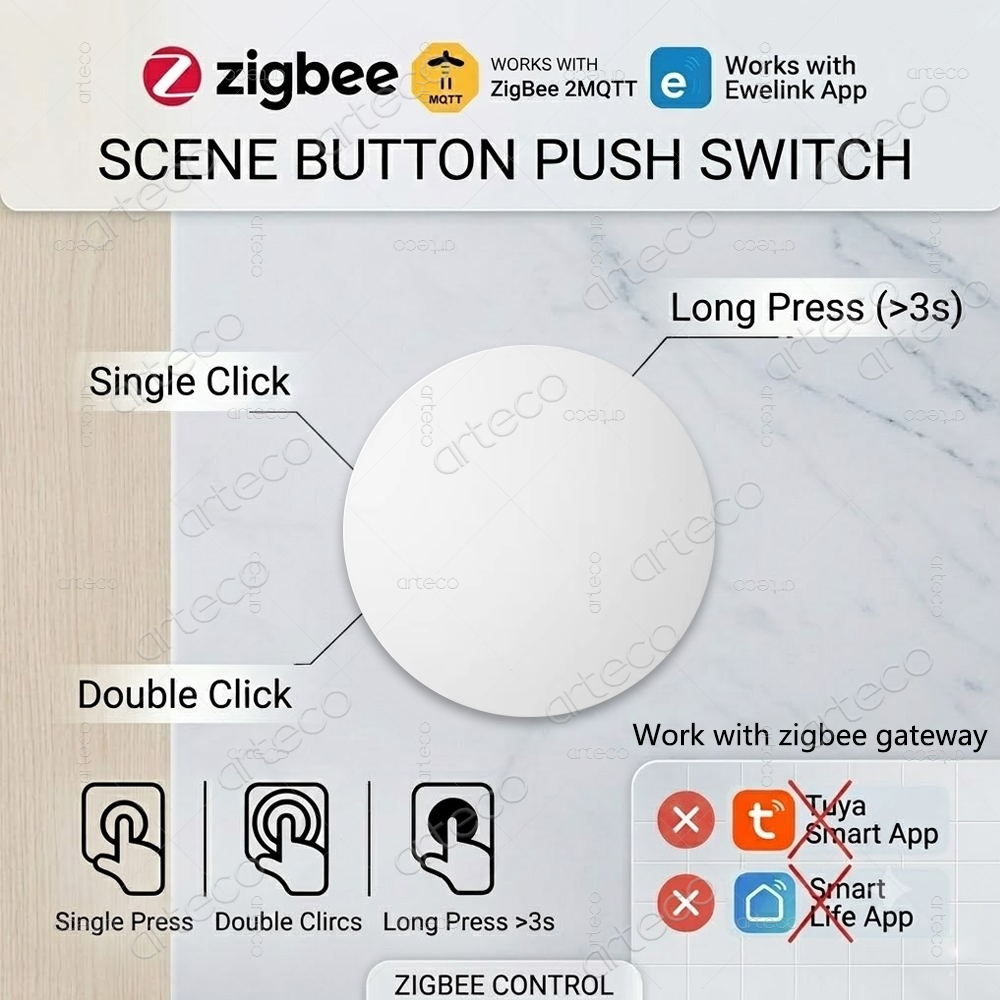 Zigbee Button Scene Switch Wir - Home Automation Ideas review and price