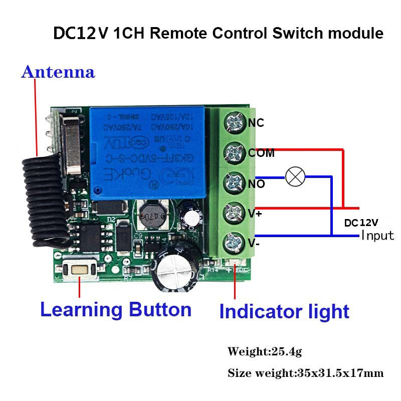 10A Relay Receiver Module DC 1 - 433Mhz Receiver Module review and price