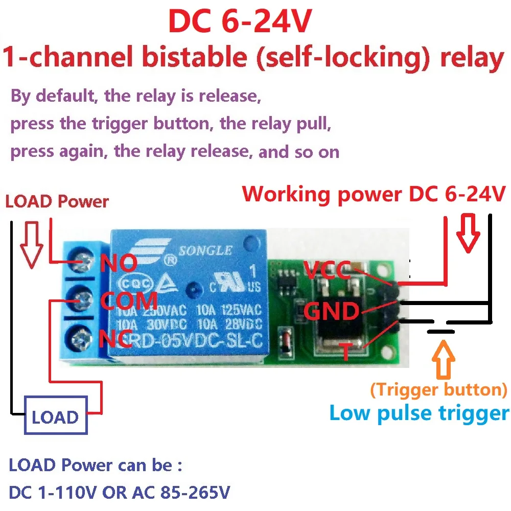 DC 6V 9V 12V 24V Flip-Flop Lat - Shelly Relay Module review and price