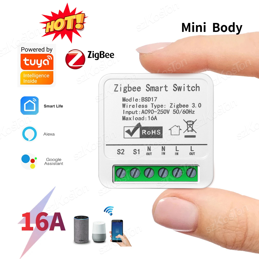 16A Tuya ZigBee Smart Switch M - Home Automation Diy review and price